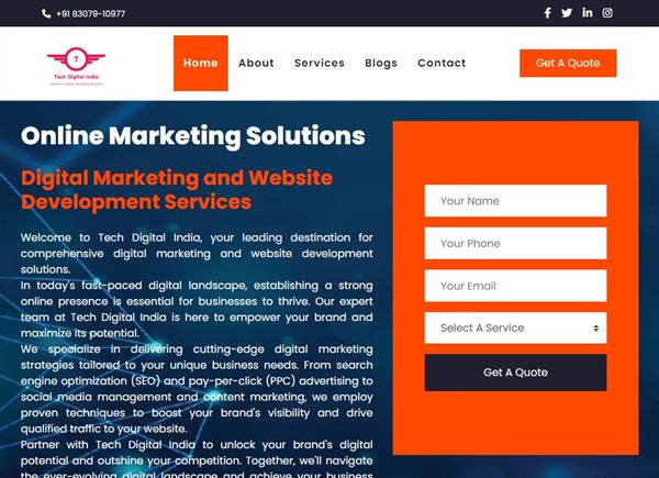 Tech Digital India | Website Designing | Best Digital Marketing Company In Yamunanagar